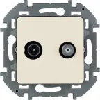 Розетка TV/SAT звезда INSPIRIA слоновая кость