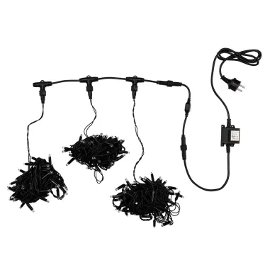 Гирлянда "LED ClipLight" 24V, 3 нити по 10 метров, цвет диодов ТЕПЛЫЙ БЕЛЫЙ | 323-316 | NEON-NIGHT