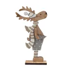 Деревянная фигурка «Рождественский Олень» Синий 10,5*4*18 см | 504-005 | NEON-NIGHT