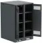 Шкаф LINEA B (пустой) 1450х900х950мм двустворчатая металлическая дверь черный