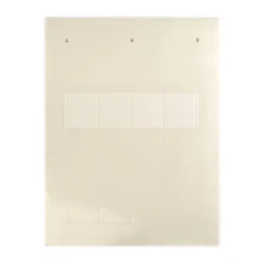 Самоламинирующаяся маркировка для кабелей и труб 8-14мм. Белая (4 шт. на пластине, упак. по 10 листов)