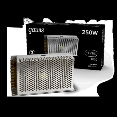 Блок питания для светодиодной ленты 250 Вт AC 100-264В Uвых 12В IP20 200х100х50мм Black Gauss