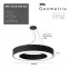 Светильник LED Geometria Ring SPO-134-B-40K-056 56Вт 4000К 4200Лм IP40 800х80 черный подвесной драйвер внутри
