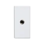 Разъем для наушников 3.5 мм mini-jack, узкий, винты, S27 белый