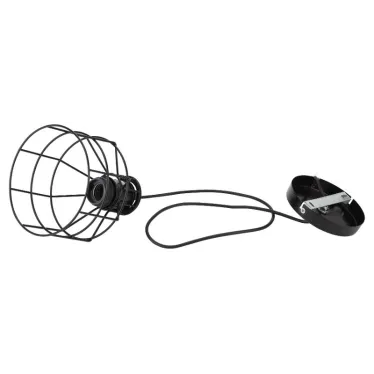 Подвес PL9 BK металл, E27, max 60W, d160 мм, черный (16/144)