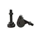 Ножка M12x108 полная длина 108 мм, длина рабочей резьбовой части 89 мм, нагрузка до 500 кг, цвет черный, для шкафов и стоек серий TTC2, TTB, TWFS-FC, TWB-FC, ORV, TSR