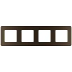 Рамка 4 поста INSPIRIA бронза