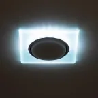 Встраиваемый светильник со светодиодной подсветкой DK LD50 FR GX53 белый матовый