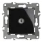 Розетка TV одиночная, Эра12, чёрный, 12-3101-06