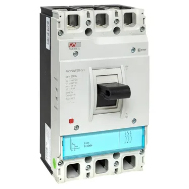 Выключатель автоматический AV POWER-3/3 500А 100kA TR AVERES
