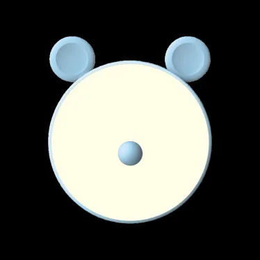 Светильник ночник настольный 5 Вт 200 лм 2700-6000К DC 5В Голубой IP20 100х100х109мм с Li-ion акк 1200мА диммируемый Qplus Gauss