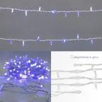 Гирлянда модульная  "Дюраплей LED"  20м  200 LED  белый каучук Синий | 315-143 | NEON-NIGHT