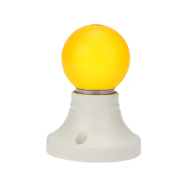 Лампа шар e27 5 LED  Ø45мм - желтая | 405-111 | NEON-NIGHT