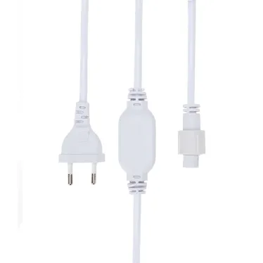 Комплект подключения для уличных гирлянд 230В / 4А, цвет провода: белый, IP65 | 303-500-1 | NEON-NIGHT