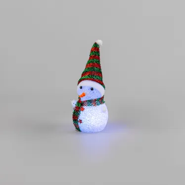 Фигура светодиодная Снеговик 17см, RGB | 513-018 | NEON-NIGHT