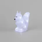 Акриловая светодиодная фигура "Белка" 17,5х12х18 см, 4,5 В, 3 батарейки AAA (не входят в комплект), 12 светодиодов, | 513-341 | NEON-NIGHT