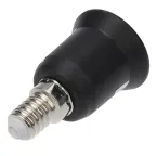 Переходник цокольный E14-E27 черный | 11-8871 | Rexant