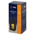 Светильник  ERANY-DF02 новогодний светодиодный Сочельник черный 3*AАA 10*10*23 см | Б0060488 | ЭРА