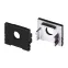 Заглушка SL-SLIM-H13M BLACK с отверстием (Arlight, Пластик) | 032998 | Arlight