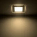 Светильник светодиодный встраиваемый квадратный с декоративным стеклом 6W 3000K 1/40 | 948111106 | Gauss