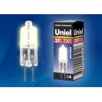 Лампа галогенная капсульная JC-220/35/G4 FR  | 02586 | Uniel