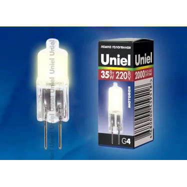 Лампа галогенная капсульная JC-220/35/G4 FR  | 02586 | Uniel