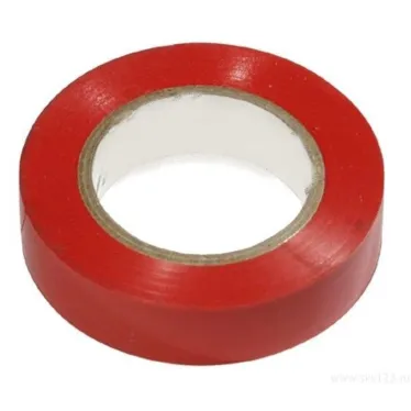 Изолента ПВХ красная 19мм 20м