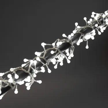 Гирлянда Мишура LED 6 м прозрачный ПВХ, 576 диодов, цвет белый | 303-615 | NEON-NIGHT