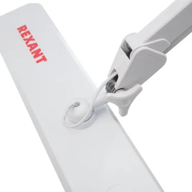 Лампа настольная бестеневая на струбцине ECO light, 324 SMD LED с диммером, теплый/холодный цвет свечения, белая | 31-0410 | Rexant