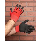 Перчатки PROFI нейлоновые с рельефным латексом