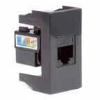 Розетка RJ-45 кат.6 Viva 1 модуль черный