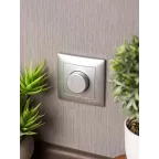 Валенсия лицевая панель светорегулятора 600W 220В сталь