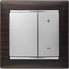 VALENA Рамка 1 пост темное дерево/серебро