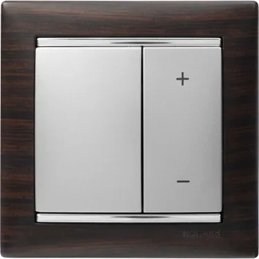 VALENA Рамка 1 пост темное дерево/серебро