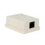 Розетка компьютерная 1 порт RJ-45 (8P8C) cat 5e внешняя,