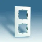 Рамка с суппортом на 2 широкий или 4 узких модуля, без лапок, дюропласт, 156х85мм, белый