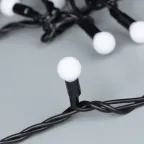 Светодиодная гирлянда ARD-BALL-CLASSIC-D13-10000-BLACK-100LED WHITE (230V, 7W) | 025571 | Arlight