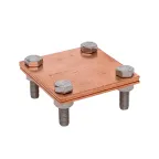 Зажим полоса 40 - полоса 40 (3 пластины 70x70мм) Cu EKF PROxima |  lp-g3105-cu |  EKF