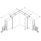 Светильник LGD-RAY-WALL-TWIN-R65-2x9W Day4000 (GR, 23 deg, 230V) (Arlight, IP65 Металл, 3 года)