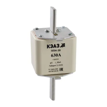 Вставка плавкая ППН-39-X3-3-400А-УХЛ3 | 111399 | КЭАЗ