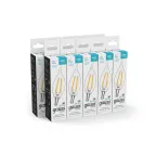 Лампа светодиодная Basic Filament Свеча на ветру 4,5W 420lm 4100К Е14 LED 1/10/50 | 1041125 | Gauss