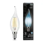 Лампа светодиодная LED Filament Свеча на ветру E14 9W 710lm 4100K | 104801209 | Gauss