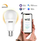 Лампа Светодиодная Smart Home DIM E27 A60 8.5 Вт 2700К 1/10/40 | 1050112 | Gauss