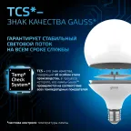 Лампа светодиодная G125 22W 1840lm 6500K E27 LED 1/10 | 105102322 | Gauss