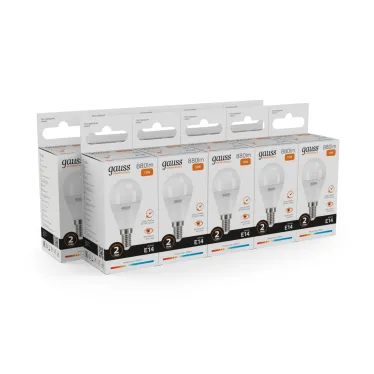 Лампа светодиодная LED Elementary Шар 12W 880lm E14 3000K | 53112 | Gauss