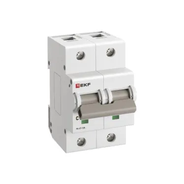 Автоматический выключатель ВА 47-125 2P 63А (C) 15кА PROXIMA  | mcb47125-2-63C | EKF