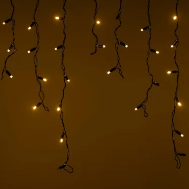 Светодиодная гирлянда ARD-EDGE-CLASSIC-2400x600-BLACK-88LED-FLASH Warm/Warm (230V, 6W) (Ardecoled, IP65) | 031192 | Arlight