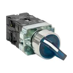 Переключатель BD21 2P c синей подстветкой 24В NO PROxima