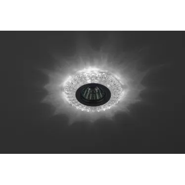 Светильник точечный встраиваемый DK LD2 MR16 3Вт GU5.3 прозрачный c белой подсветкой | Б0019197 | ЭРА