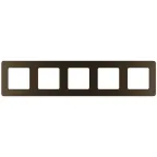 Рамка 5 постов INSPIRIA бронза